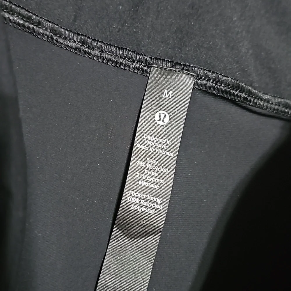 Lululemon‎ Zippered Ankle High Waist Black Athletic Pants Size Medium